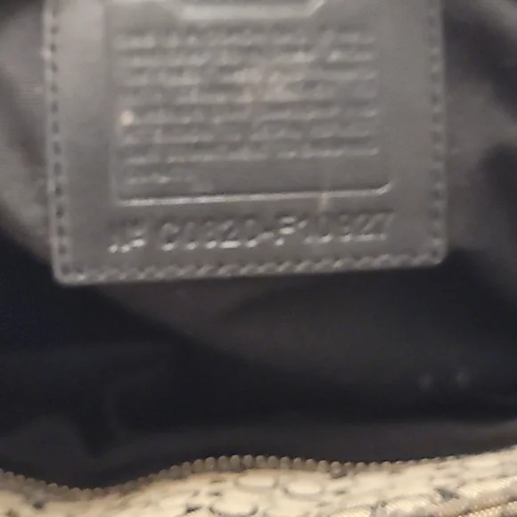 Coach Black and Brown Signature Tote - Picture 6 of 7